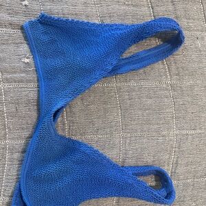 bond-eye Vibrant Blue Knit Bikini Top